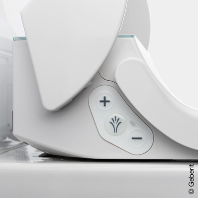 Geberit Aquaclean tuma Wandcloset - douche wc decorplaat - glas wit