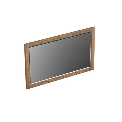 Forzalaqua Gela 2.0 spiegel 80x50cm Rechthoek zonder verlichting met frame Massief Eiken Castle Brown