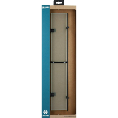 Haceka Kosmos Planchet - 60x12cm - glas - mat zwart