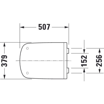 Duravit DuraStyle Vital WC-zitting 50.7x37.9x4.3cm met quickrelease Kunststof wit Glanzend