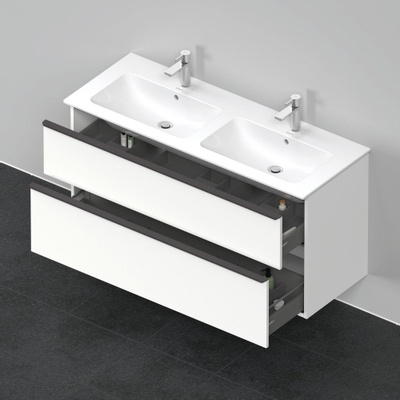 Duravit D-Neo wastafelonderkast 128x62.5x46.2cm 2 lades wit Mat