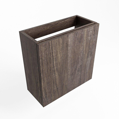 Mondiaz FOWY fonteinonderkast - 50x22x50cm - 1 deur - push to open - softclose - Dark Brown