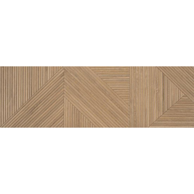 Colorker Tangram Wandtegel - decor - 31.6x100cm 10.4mm - Walnut