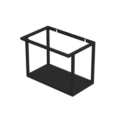 INK XL frame Fonteinframe - 40x26x30cm - bodemplaat en handdoekhouder staal zwart mat