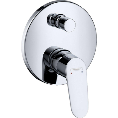 Hansgrohe Focus 1-Gr Afdekset Badmengkr M/Zekerheidscombi Chroom