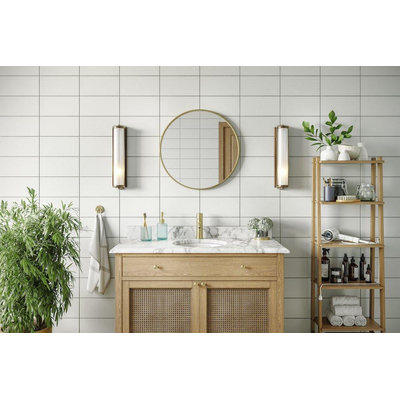 Haceka Deco spiegel - 60x60cm - rond - geborsteld goud