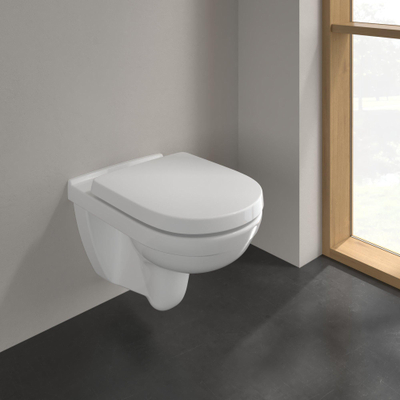 Villeroy en boch O.novo wandcloset directflush met zitting softclose en quickrelease ceramic+ wit