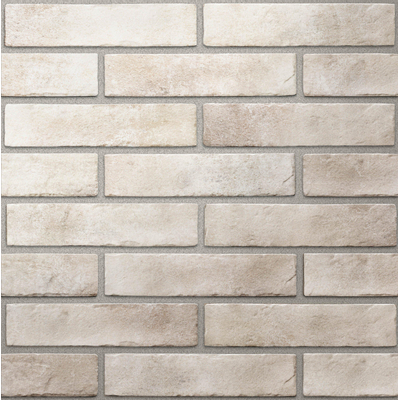 Kerabo wand- en vloertegel - 6x25cm - 10mm - Rechthoek - Betonlook - Creme mat