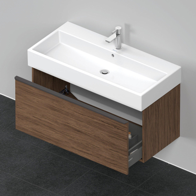 Duravit D-Neo wastafelonderkast 98.4x44x44.2cm 1 lade Noten (donker) Mat