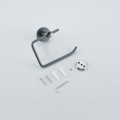 Fortifura Calvi toiletrolhouder zonder klep rond Geborsteld Gunmetal PVD OUTLETSTORE