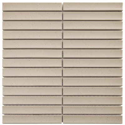 The Mosaic Factory Sevilla mozaïektegel - 29.6x29.9cm - wandtegel - Rechthoek - kitkat finger - Porselein - mat Vanilla (creme)