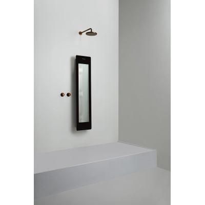 Sunshower Round Medium One infrarood opbouw incl. Wandbeugel 140x33x12cm Black