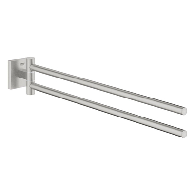 GROHE Start Cube Handdoekhouder - 43.8cm - 2-lids - draaibaar - supersteel