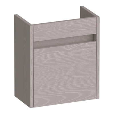 BRAUER Adore fonteinonderkast - 40x45x22cm - met 1 deur greeploos linksdraaiend Timber Greige