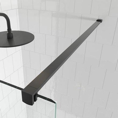 Crosswater Gallery - Stabilisatiestang - 120cm - wandarm - voor 10mm glas - zwart mat