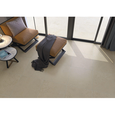 Cifre Ceramica Norwich wand- en vloertegel - 60x60cm - gerectificeerd - Betonlook - Sand mat (beige)