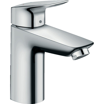 Hansgrohe Logiss wastafelkraan 100 met push open garnituur chroom