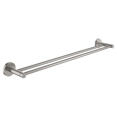 GROHE Essentials Handdoekhouder - 60cm - dubbel - supersteel