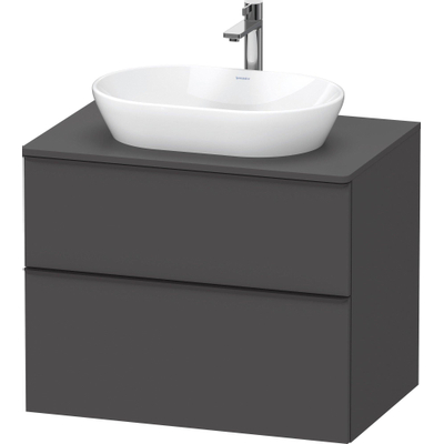 Duravit D-Neo wastafelonderkast 80x66.4x55cm 2 lades Grafiet Mat