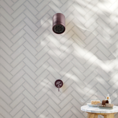 Hotbath Archie Complete douche Inbouwset Archie mengkraanBeam geborsteld koper PVD