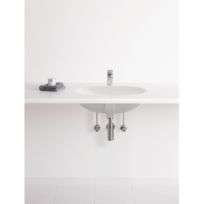Villeroy & Boch O.novo onderbouwwastafel 65x35cm met overloop zonder kraangatbank wit