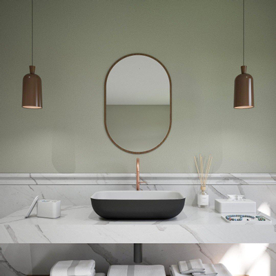 Ideavit Solidpool waskom - 55x55x13cm - Solid surface - Rechthoek - Mat Zwart