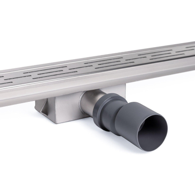 BRAUER Douchegoot - muurflens - 70x7x6.7cm - ondiep - zijuitloop - RVS