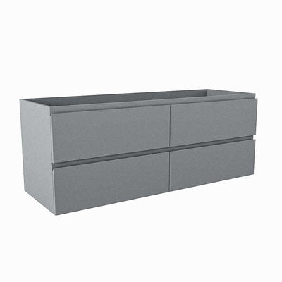 Mondiaz HAY wastafelonderkast - 130x45x50cm - 4 lades - softclose - Plata