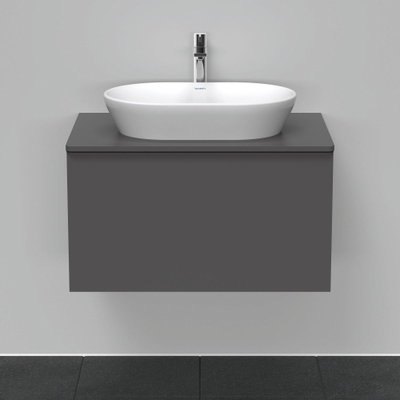 Duravit D-Neo wastafelonderkast 80x45.9x55cm 1 lade Grafiet Mat