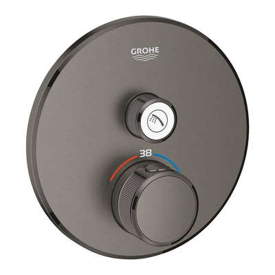 GROHE Grohtherm smartcontrol inbouw douchekraan thermostatisch hard graphite geborsteld