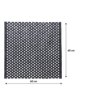 Sealskin Woodblock Badmat 60x60 cm Teak Zwart