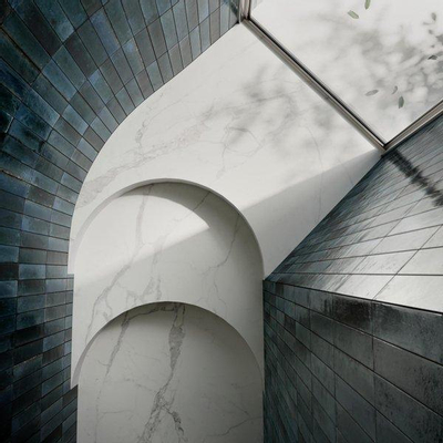 SAMPLE Ragno Look Wandtegel 6x24cm 10mm porcellanato Blu