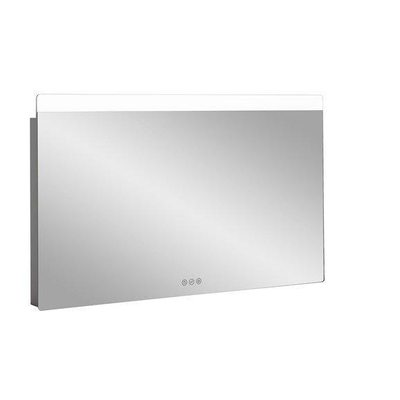 Crosswater Glide II Spiegel - 100x3.5x60cm - dimbaar - LED - IP44 - zilver