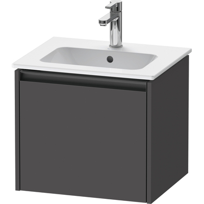 Duravit Ketho.2 wastafelonderkast 51x42x44cm geschikt voor 1 waskom Spaanplaat Grafiet Mat