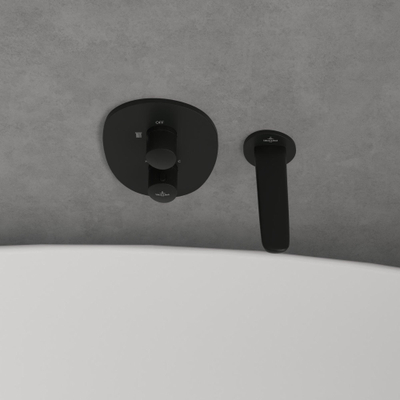 Villeroy & Boch Antao Inbouwthermostaat met stopkraan - mat zwart