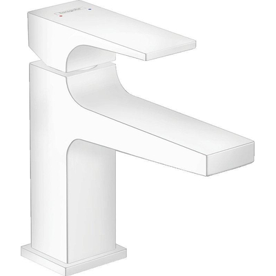 Hansgrohe Metropol toiletkraan 100 met push open waste met voorsprong vaste uitloop 12.7cm mat wit