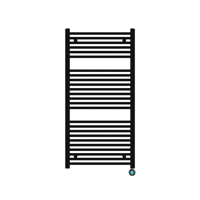 Best Design Senden elektrische radiator 120x60cm 640watt zwart mat