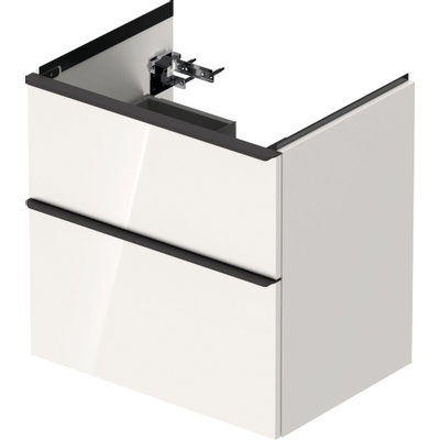 Duravit D-Neo wastafelonderkast 63.4x62.5x45.2cm 2 lades wit Hoogglans