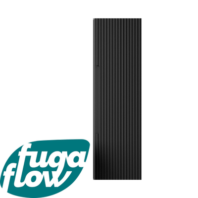 FugaFlow Eccelente Arredo Hoge Kast - 120x34.5x34.5cm - 1 deur - mat grijs - MDF