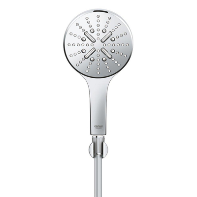 GROHE Rainshower SmartActive 130 Handdoucheset - 3 straalsoorten - rond - met houder - gladde slang - 150cm - chroom
