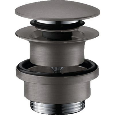 Hansgrohe afvoerplug 1 1/4" klikwaste voor wastafel- en bidetmengkranen geborsteld black chrome