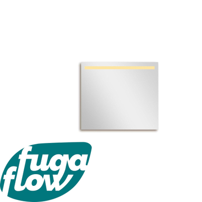 FugaFlow Eccelente Arredo 2.0 badkamerspiegel 80x70cm met bovenverlichting LED met sensor schakelaar