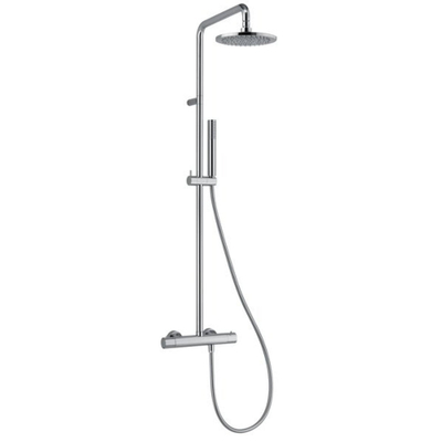 Plieger Napoli douchesysteem thermostatisch met hoofddouche Ø20cm met handdouche staafmodel m.1 stand chroom BU85RM2151CR