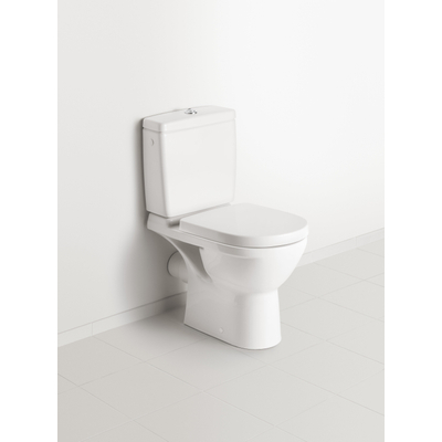 Villeroy en Boch O.novo Compact duoblokreservoir met zij en achteraansluiting ceramic+ wit