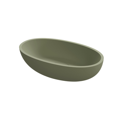 Riho Escala Waskom Solid Surface 55x32x15cm mat moss green (groen)