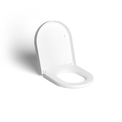 Clou First toiletzitting met deksel 36x4.8cm soft close en quick release Wit