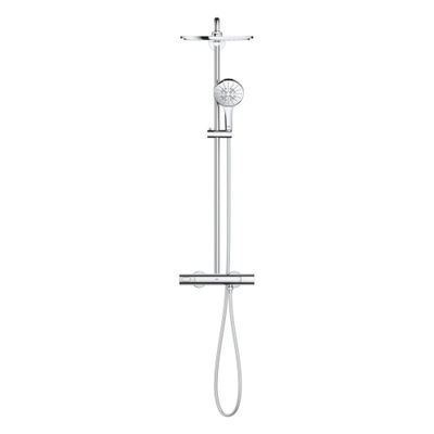 GROHE Rainshower SmartActive Regendoucheset Opbouw - douchekraan - hoofddouche 31cm - handdouche rond - chroom