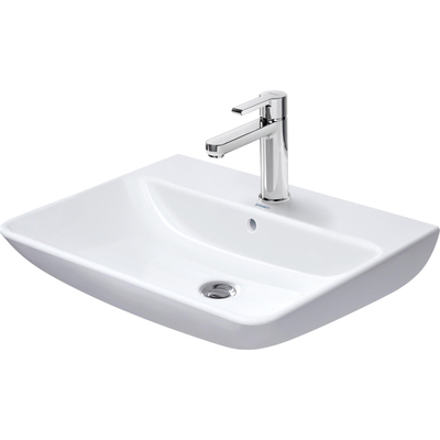 Duravit ME by Starck wastafel 65x49cm met 1 kraangat met overloop met wondergliss wit