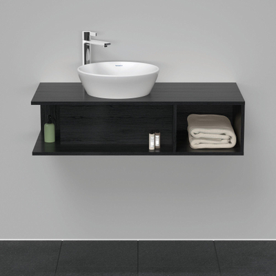 Duravit D-Neo wastafelonderkast 100x26x48cm Eiken (zwart) Mat