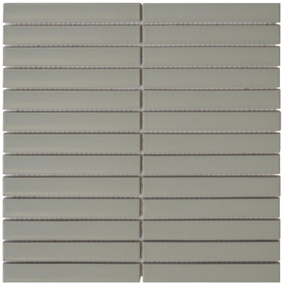 The Mosaic Factory Sevilla mozaïektegel - 29.6x29.9cm - wandtegel - Rechthoek - Porselein Sage Green Mat